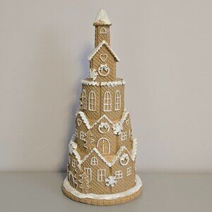 NWT Frosted Gingerbread Cone Tree
